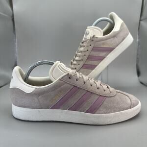 Adidas Gazelle Shoes Womens Size 8.5 Purple Pink Suede Classic Sneakers IE3899